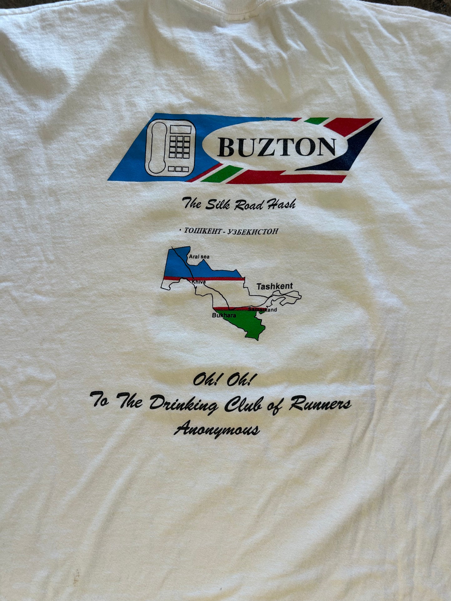 White Silk Road Hash Graphic Tee