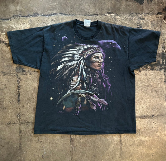 Black + Purple Native Graphic Tee