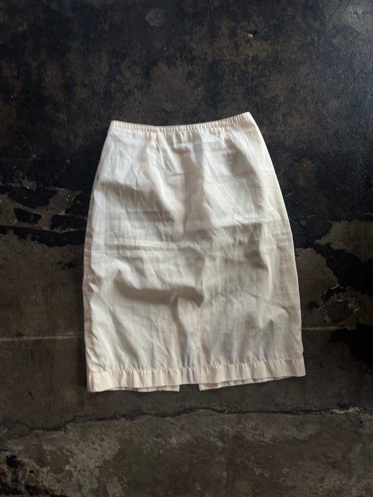 Cream Slip Skirt