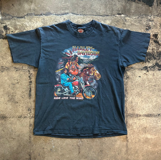 Ride Like The Wind Harley Davidson Tee