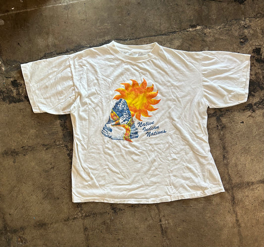 White Native Indian Nations Tee