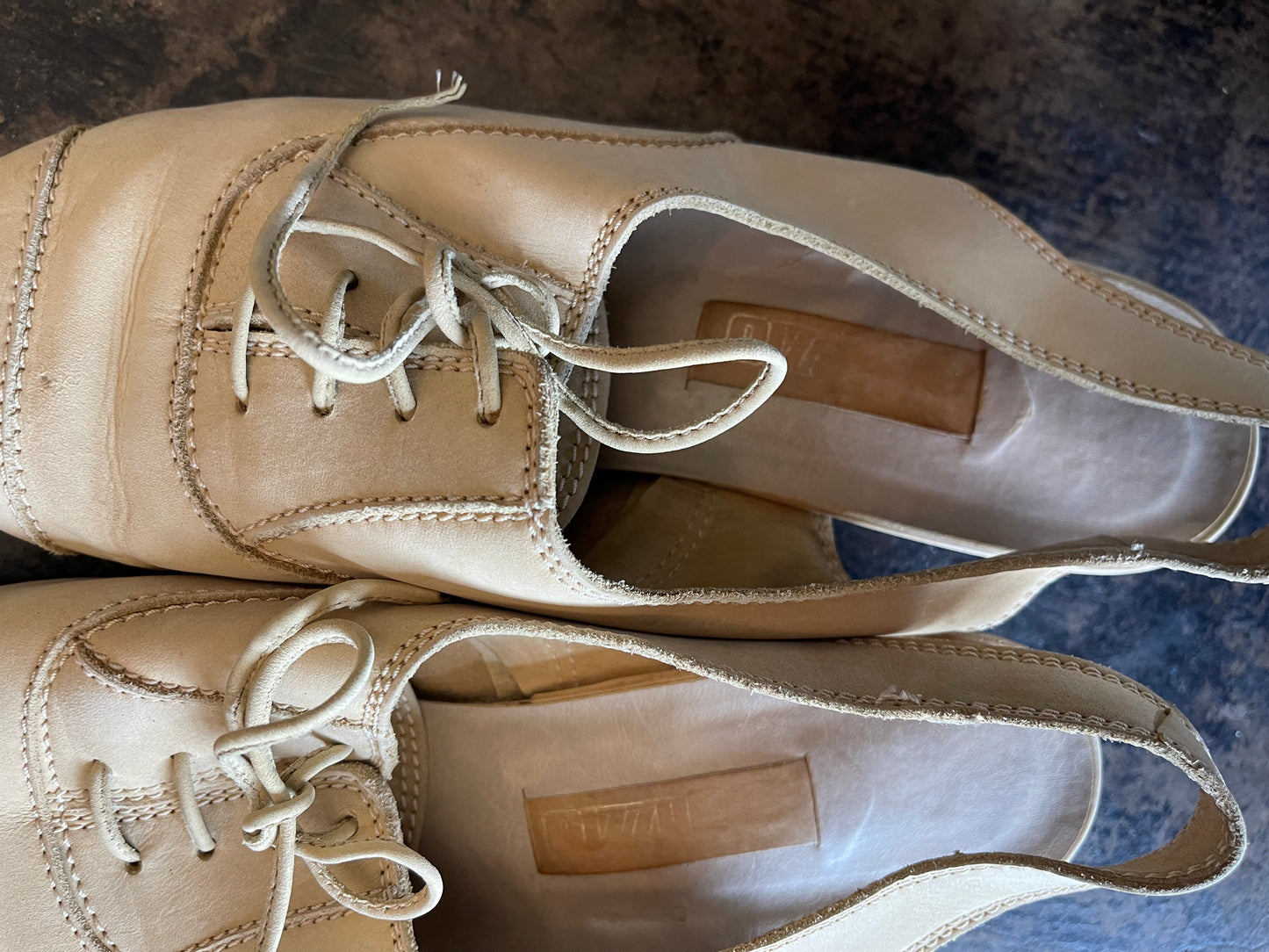 Tan Suede Heeled Loafer