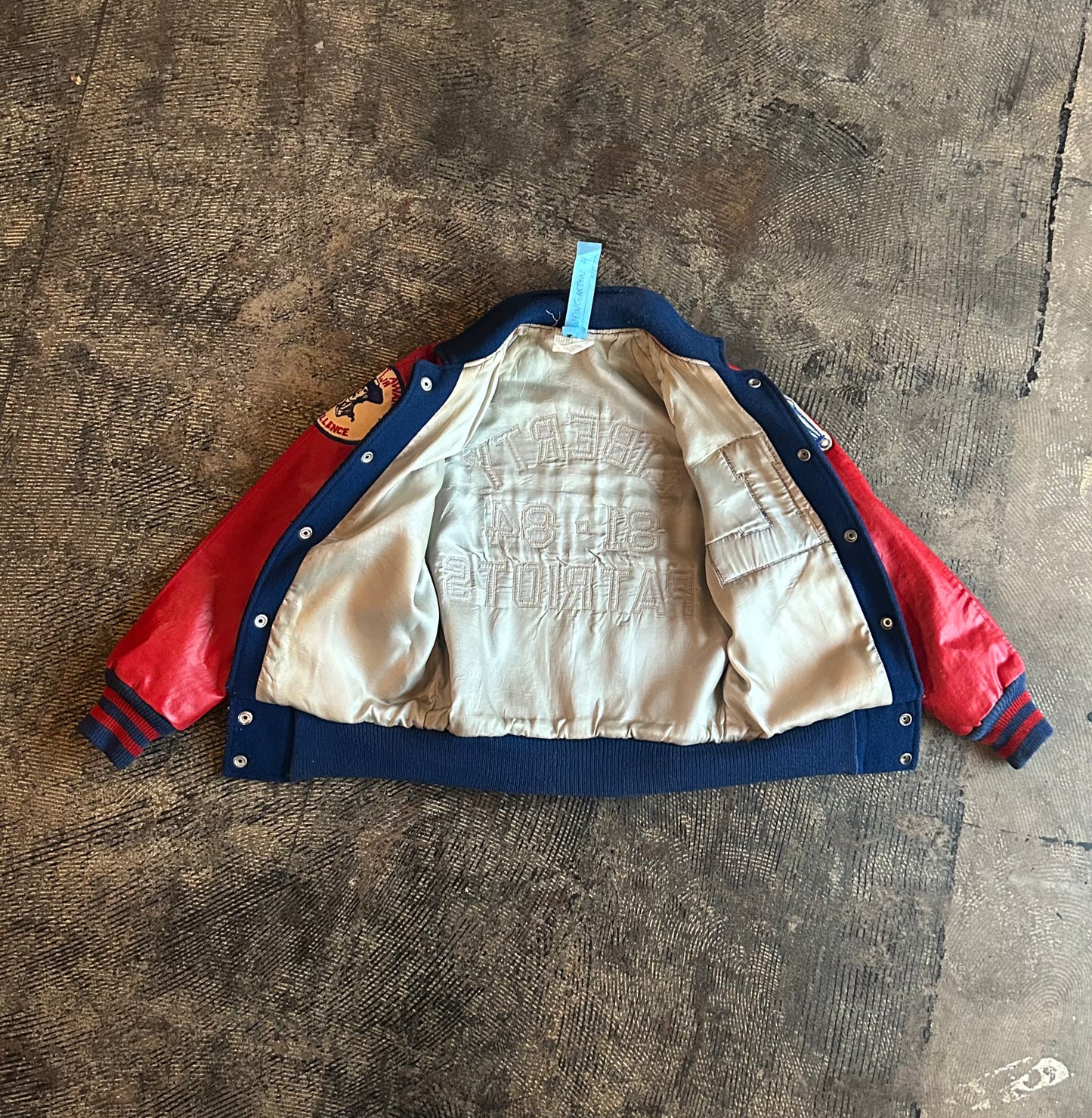 Red + Blue Liberty Patriots Varsity Jacket