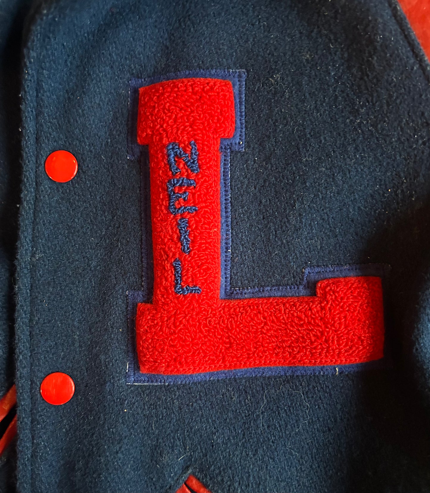 Red + Blue Liberty Patriots Varsity Jacket