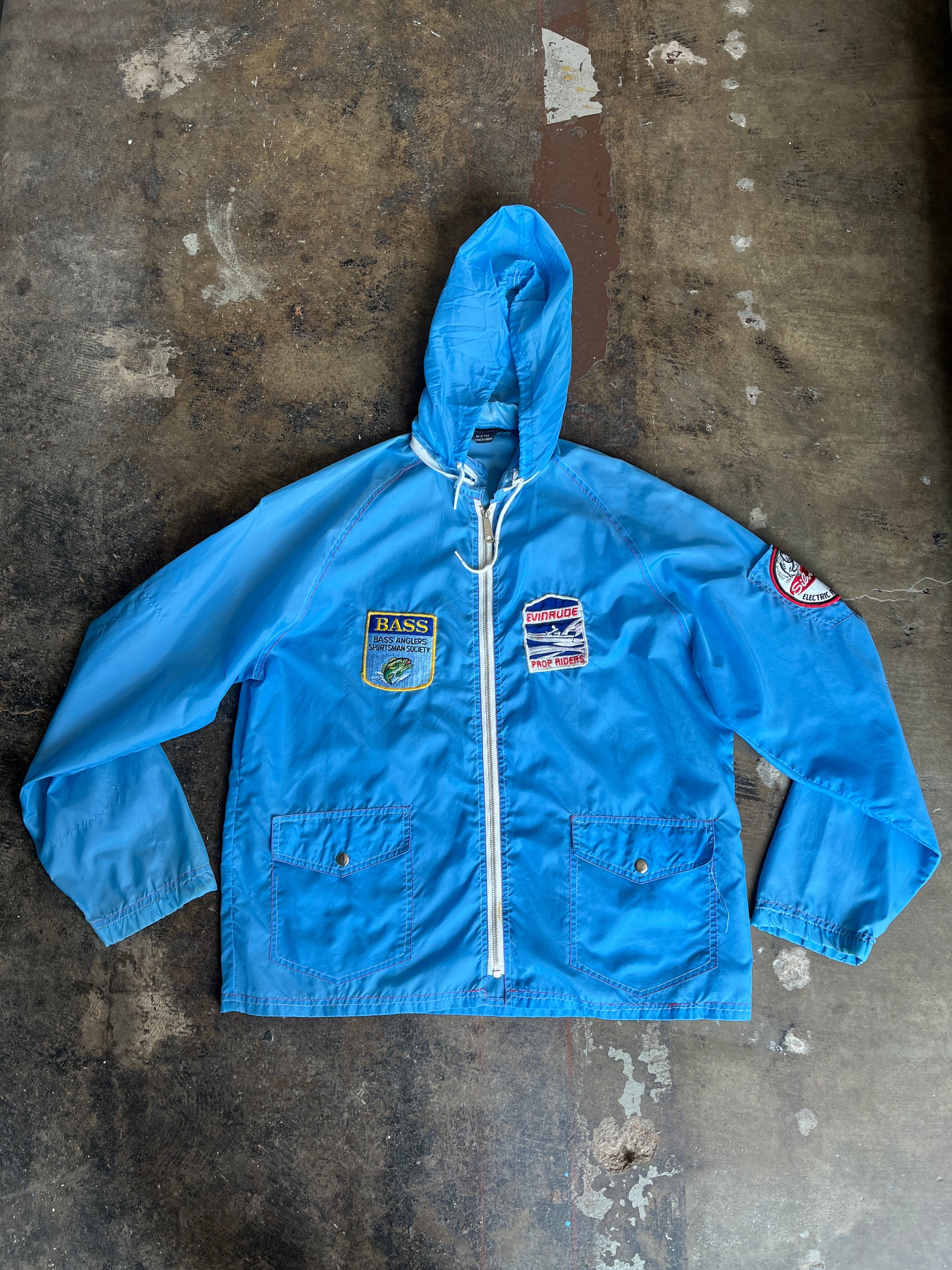 Blue Briarcliff All Weather Jacket with Patches