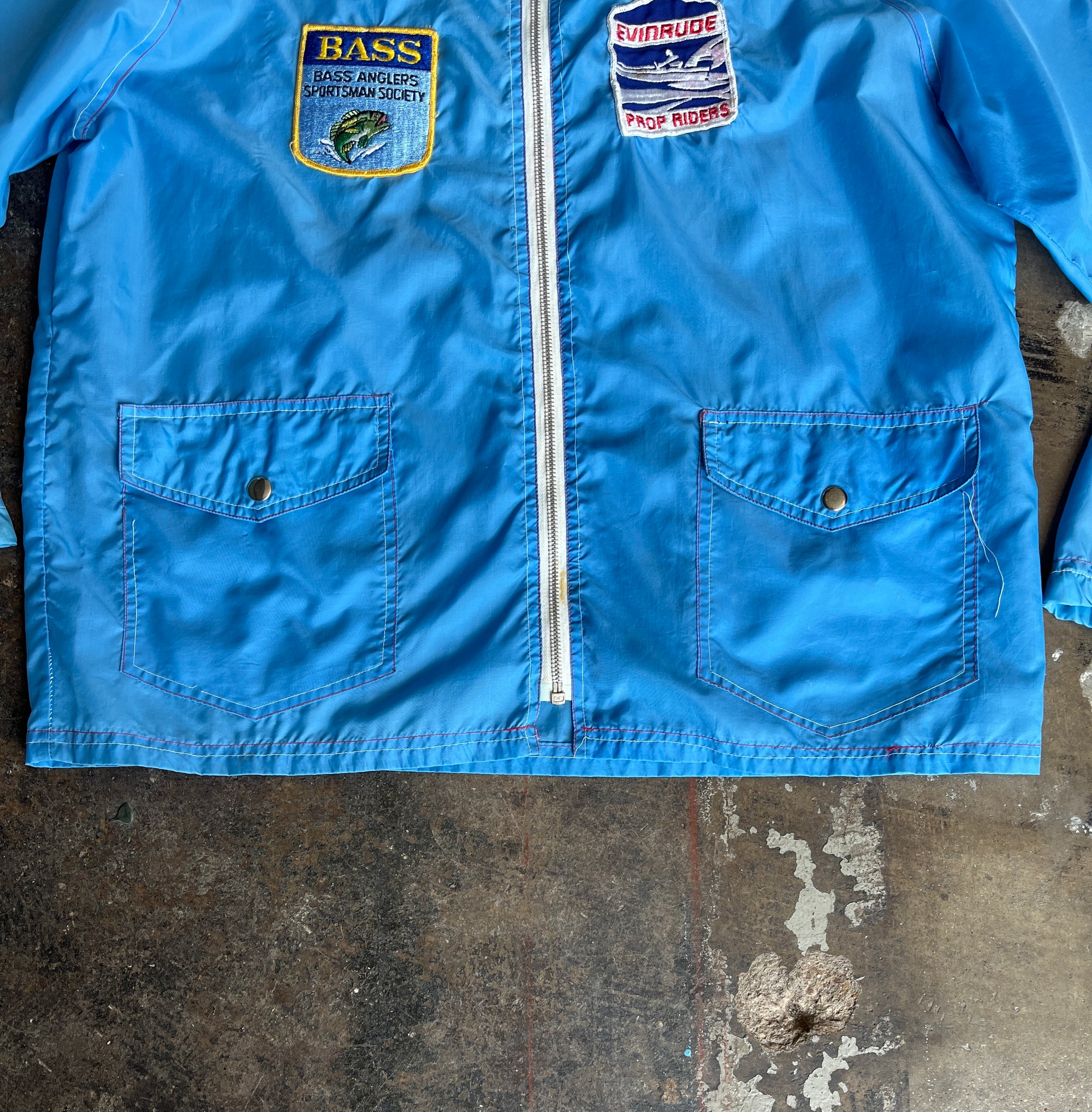 Blue Briarcliff All Weather Jacket with Patches
