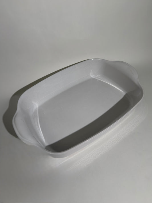 White Ceramic Baking Pan