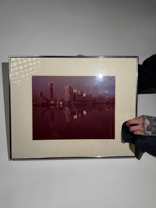Dallas Skyline Matted Photo
