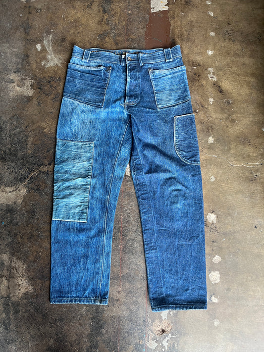 Raw Denim Utility Pants