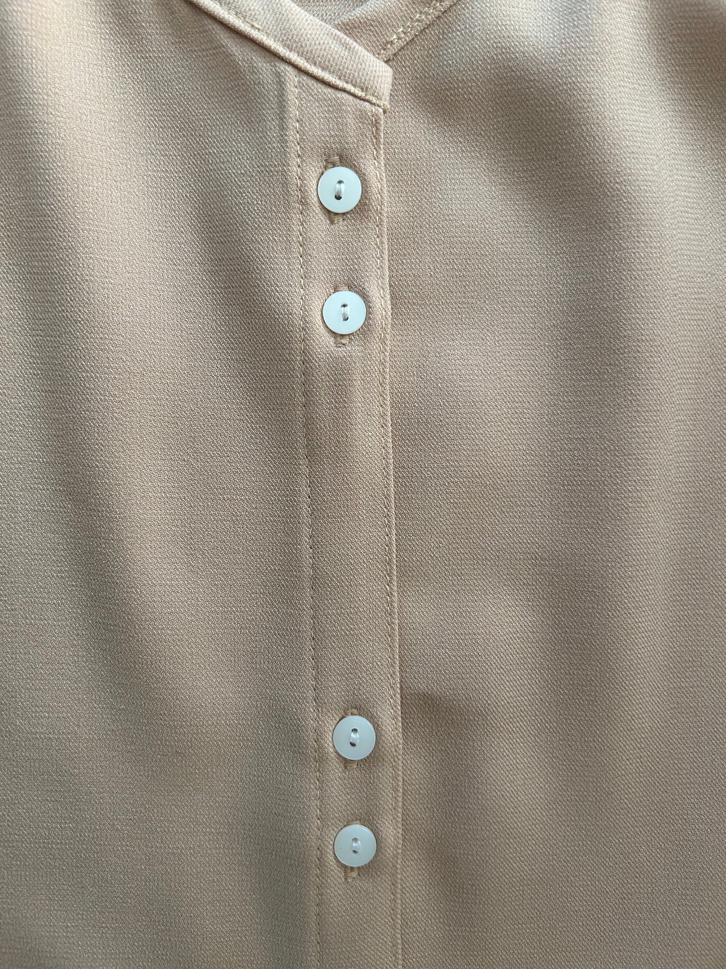 Golden Button Up Blouse Set