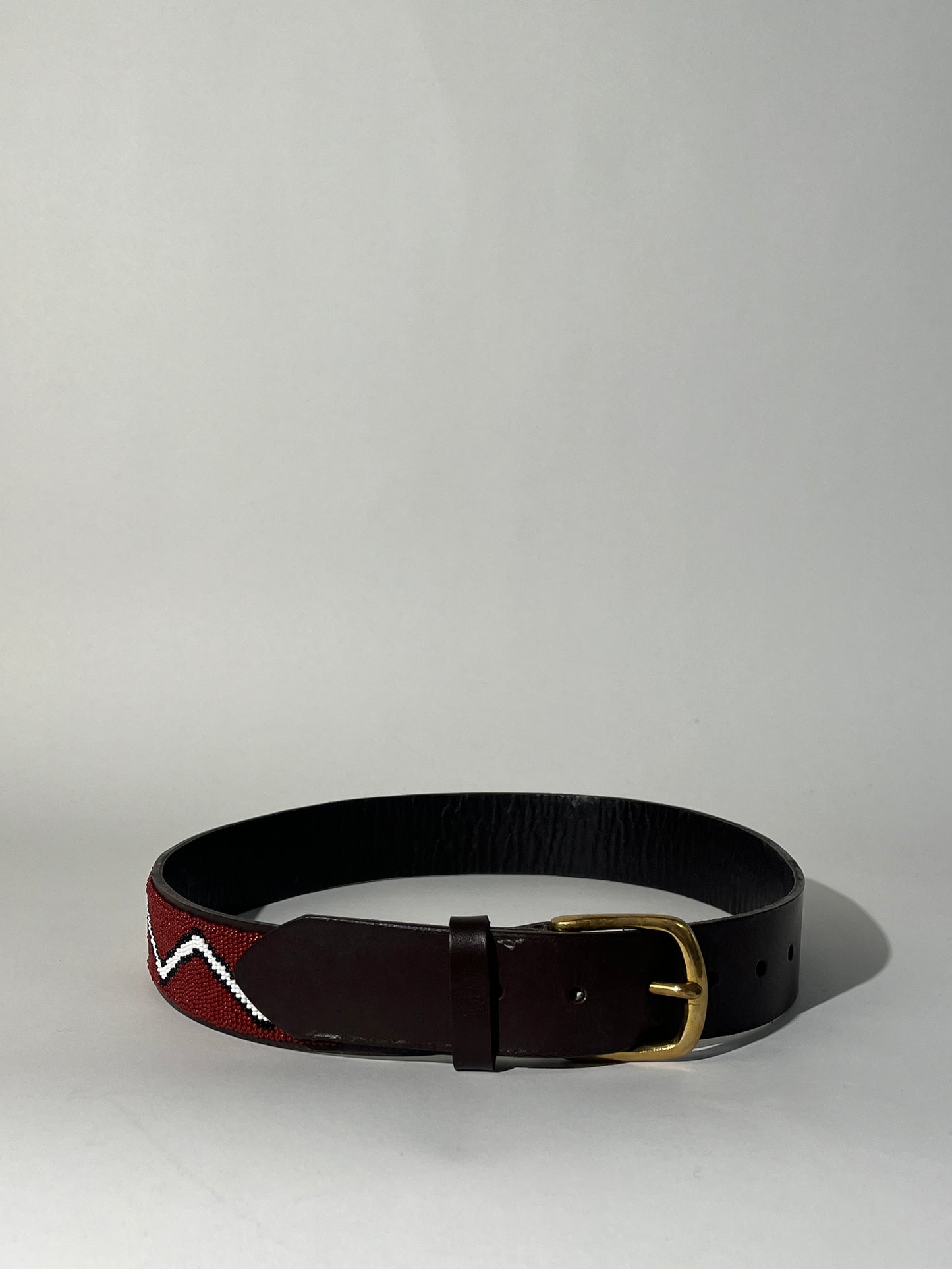 Dark Brown Kenya Beadworks Belt
