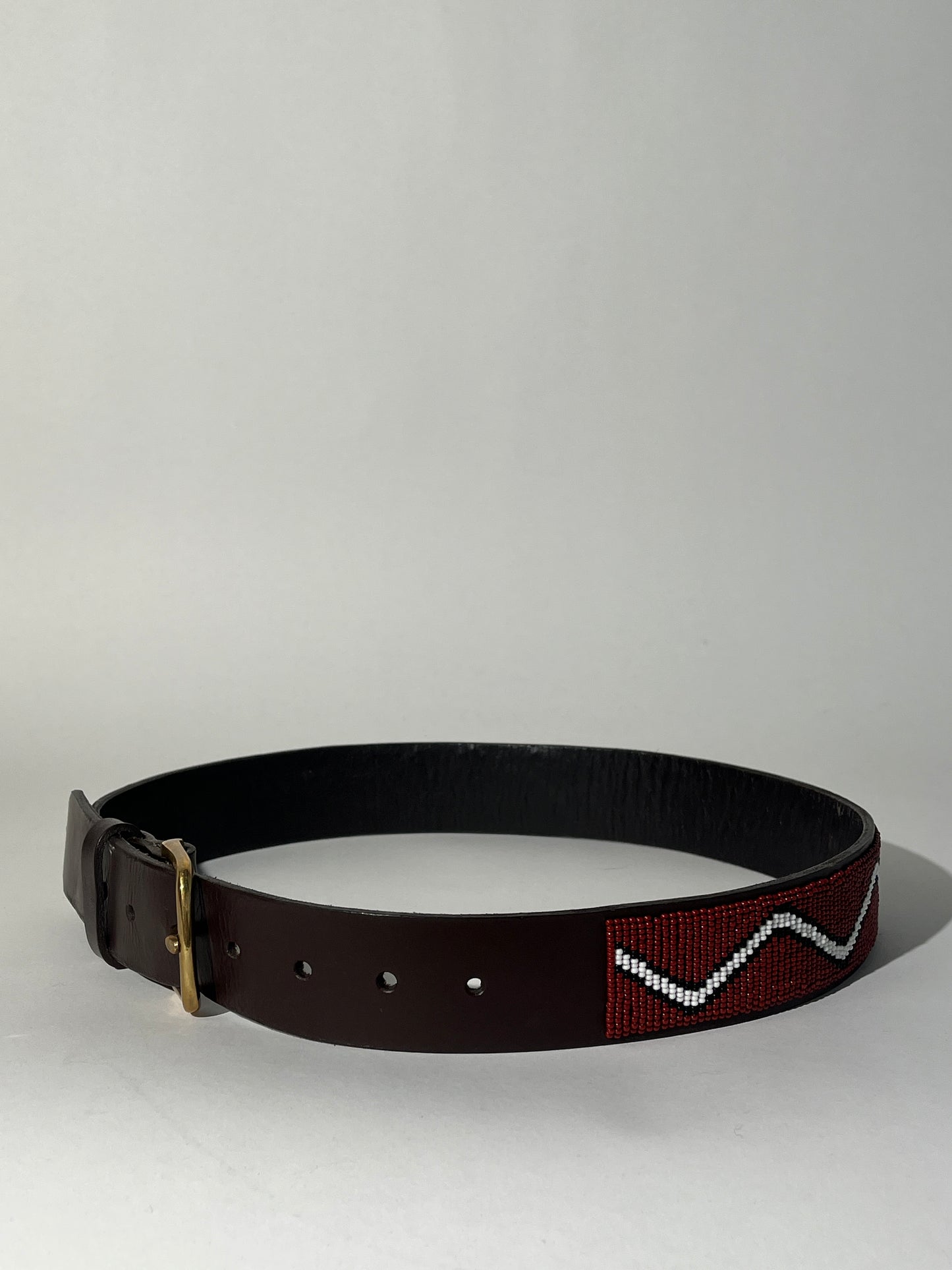 Dark Brown Kenya Beadworks Belt