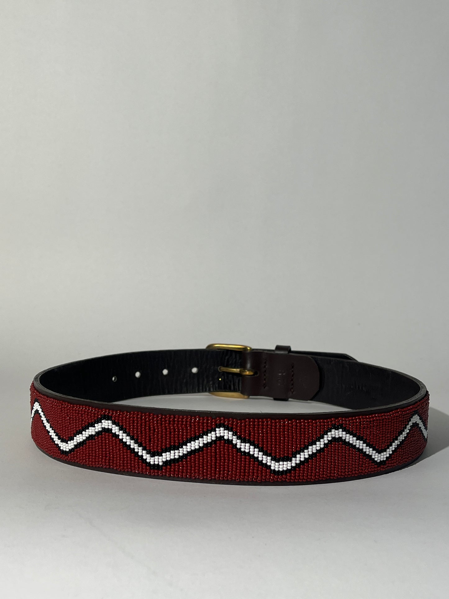 Dark Brown Kenya Beadworks Belt