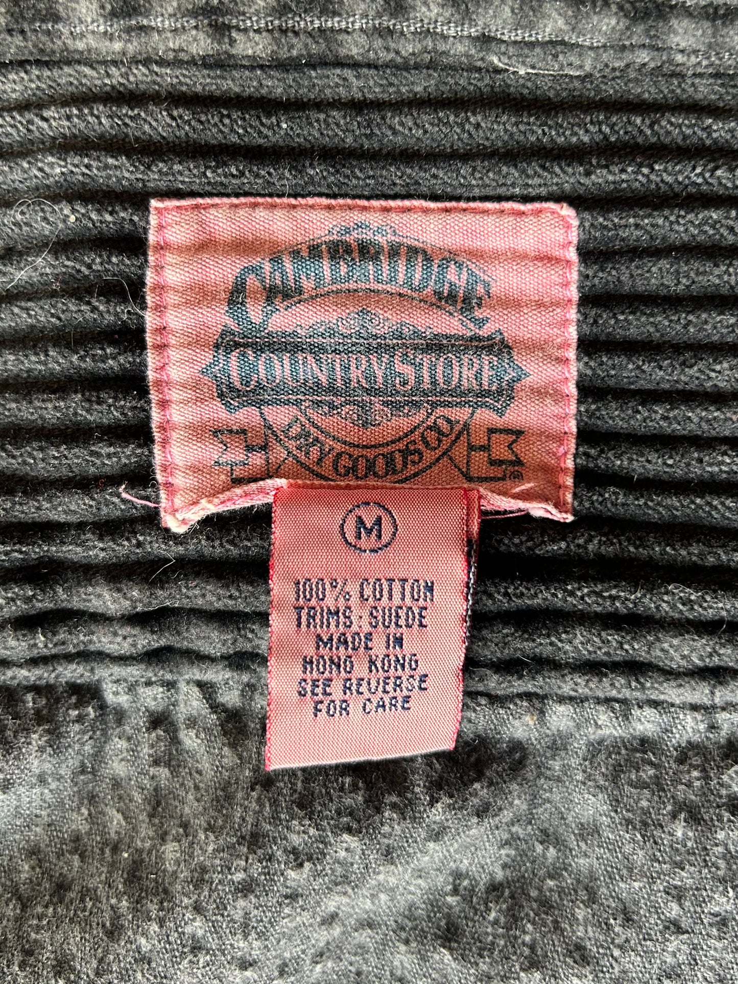 Black Corduroy Button Up