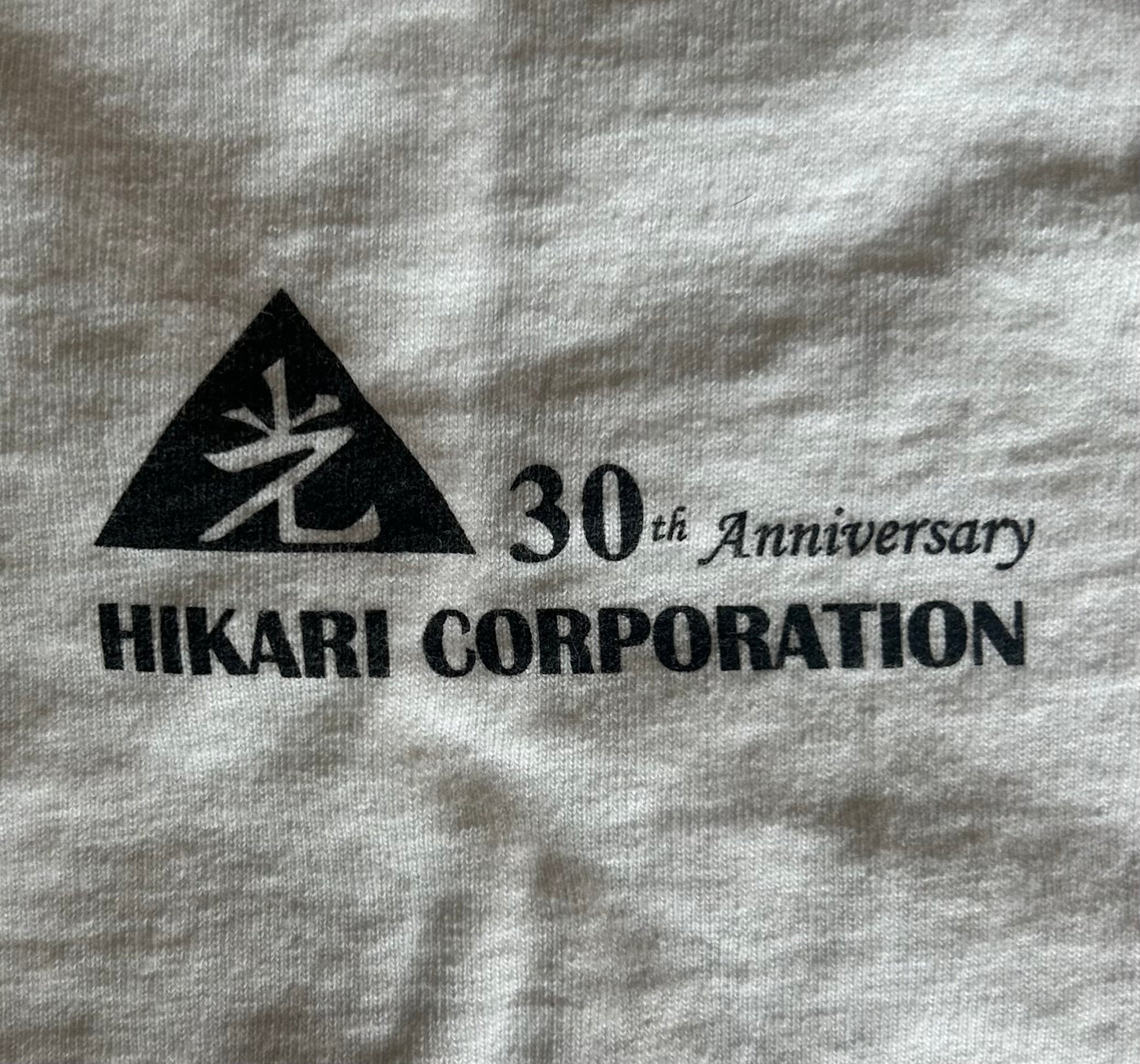 White Hikari Corporation 30th Anniversary Cropped Tee