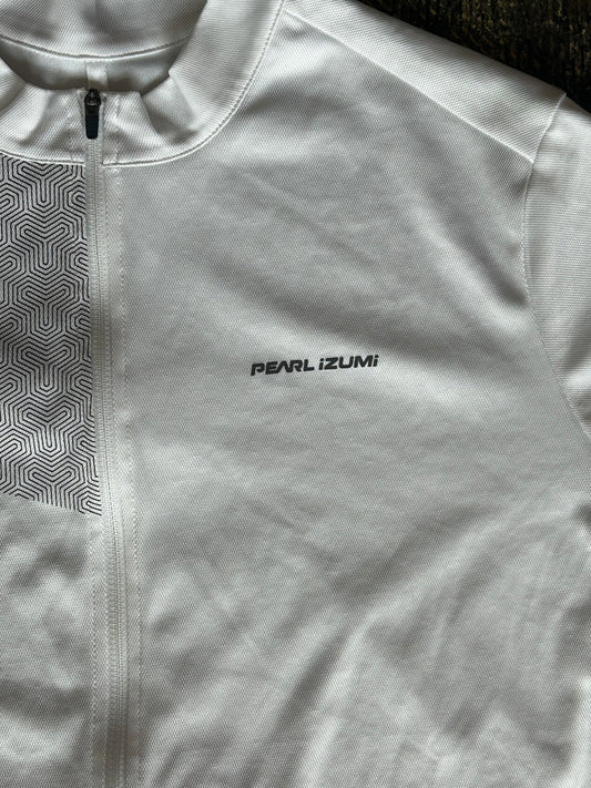 White Pearl Izumi Full Zip Cycling Shirt