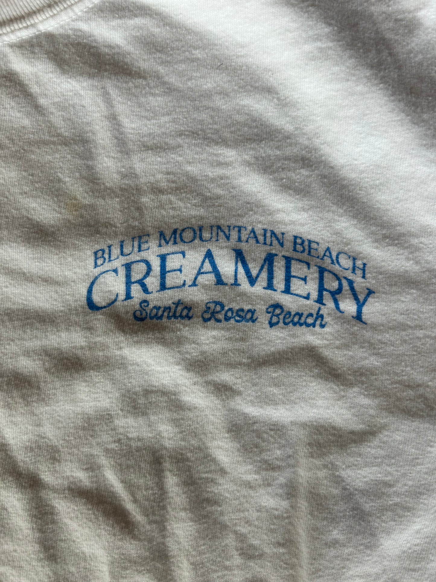 White Blue Mountain Beach Creamery Tee