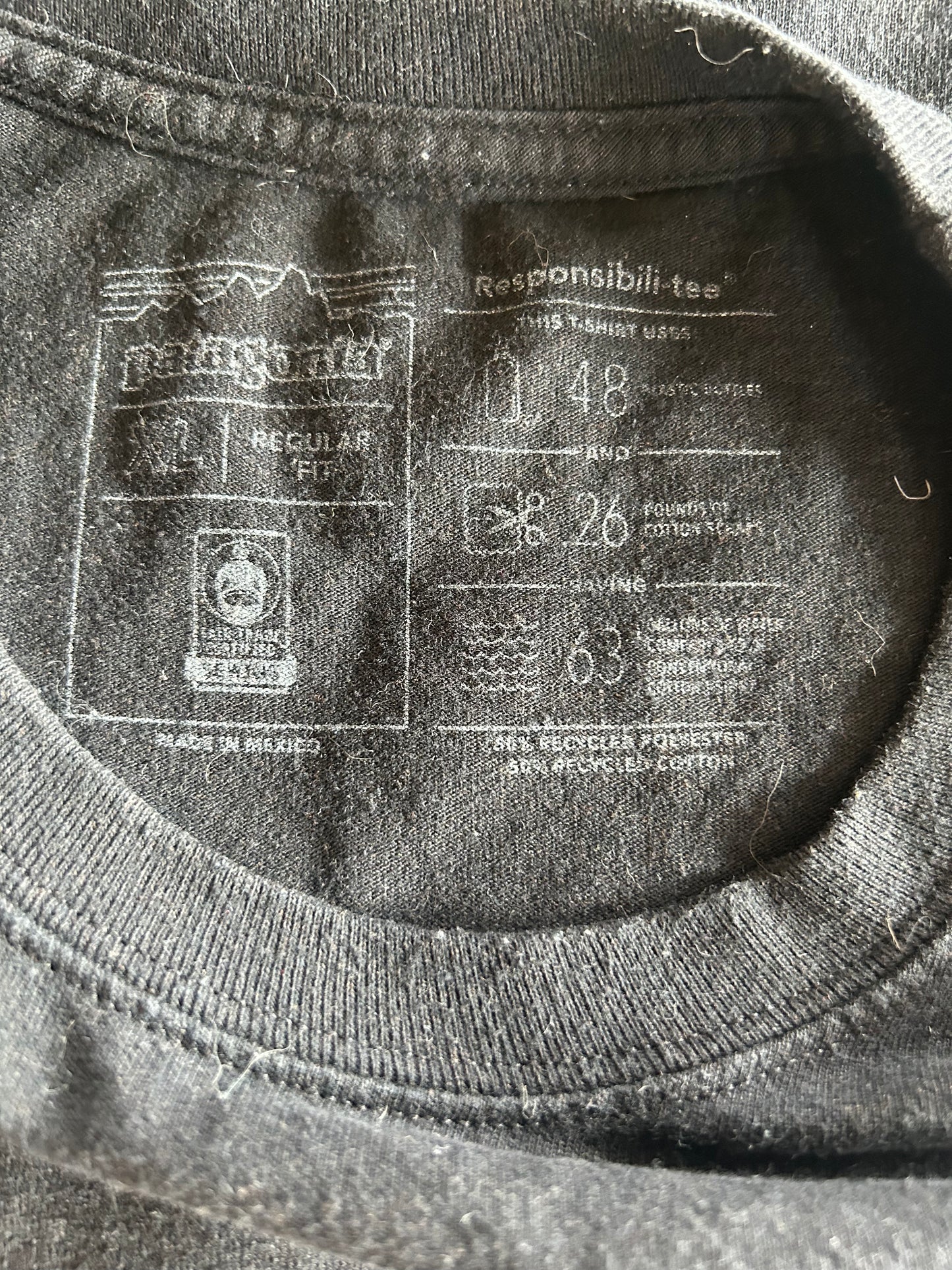 Long Sleeve Black Patagonia Tee