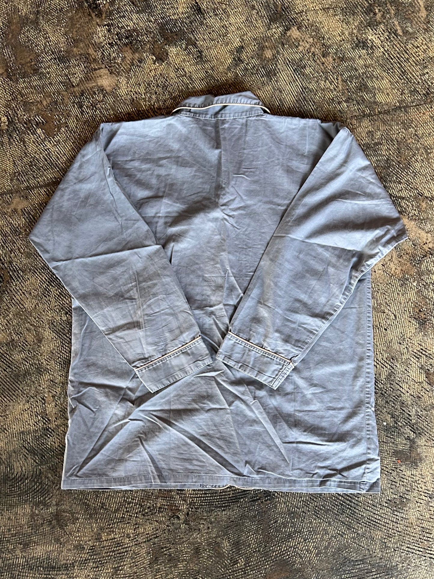 Blue Japanese Long Sleeve Pajama Set