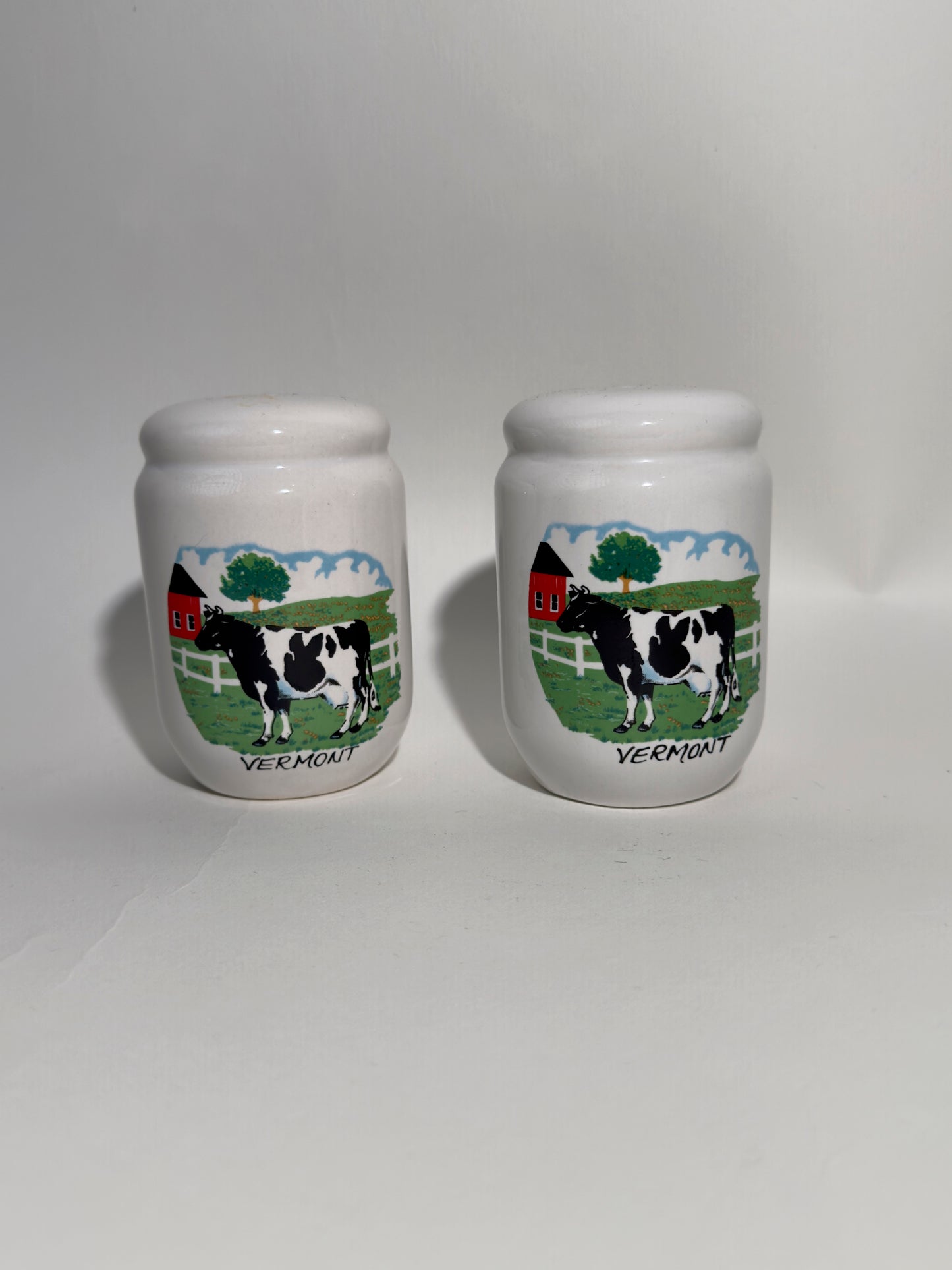 Vermont Cow Salt + Pepper Shakers