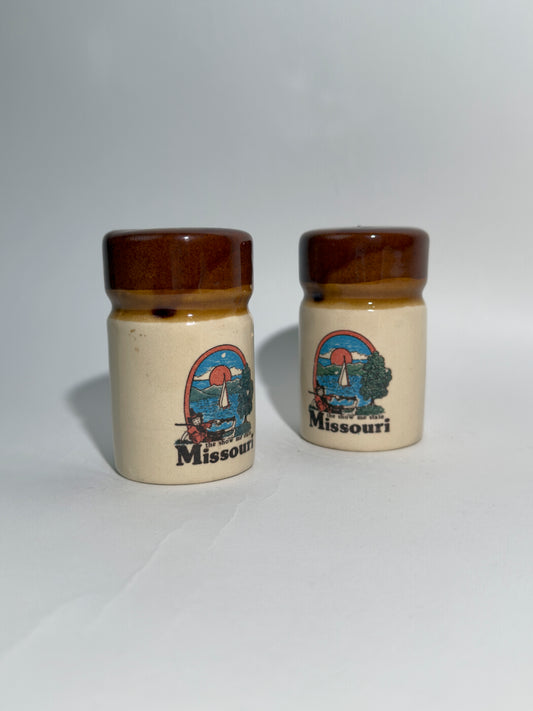 Missouri "The Show Me State" Salt + Pepper Shakers