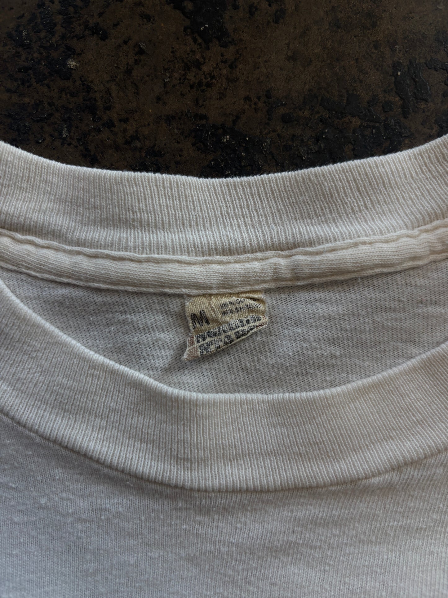 White 1983 Dallas White Rock Marathon Long Sleeve Tee