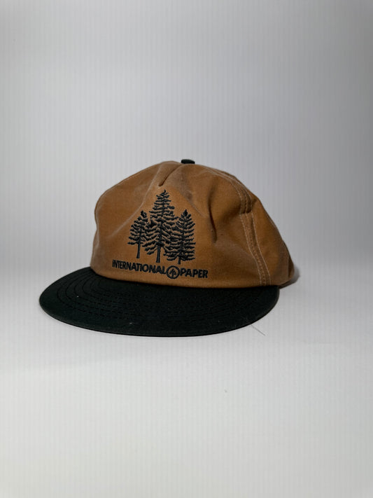 Green + Brown International Paper Dad Hat