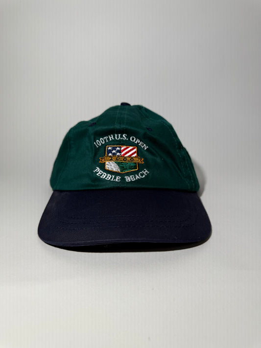 100th US Open Green + Navy Dad Hat
