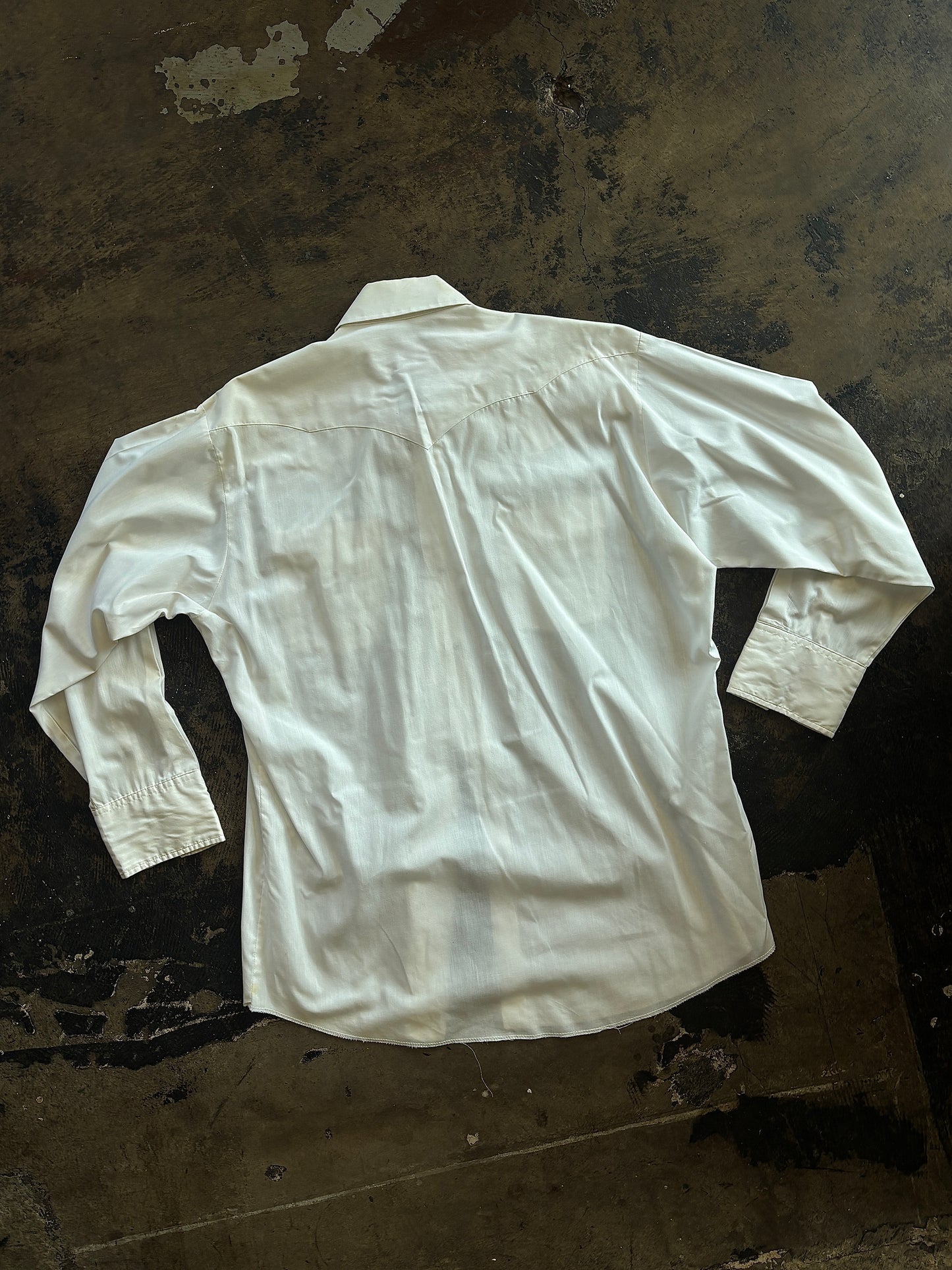 White Panhandle Slim Pearl Snap
