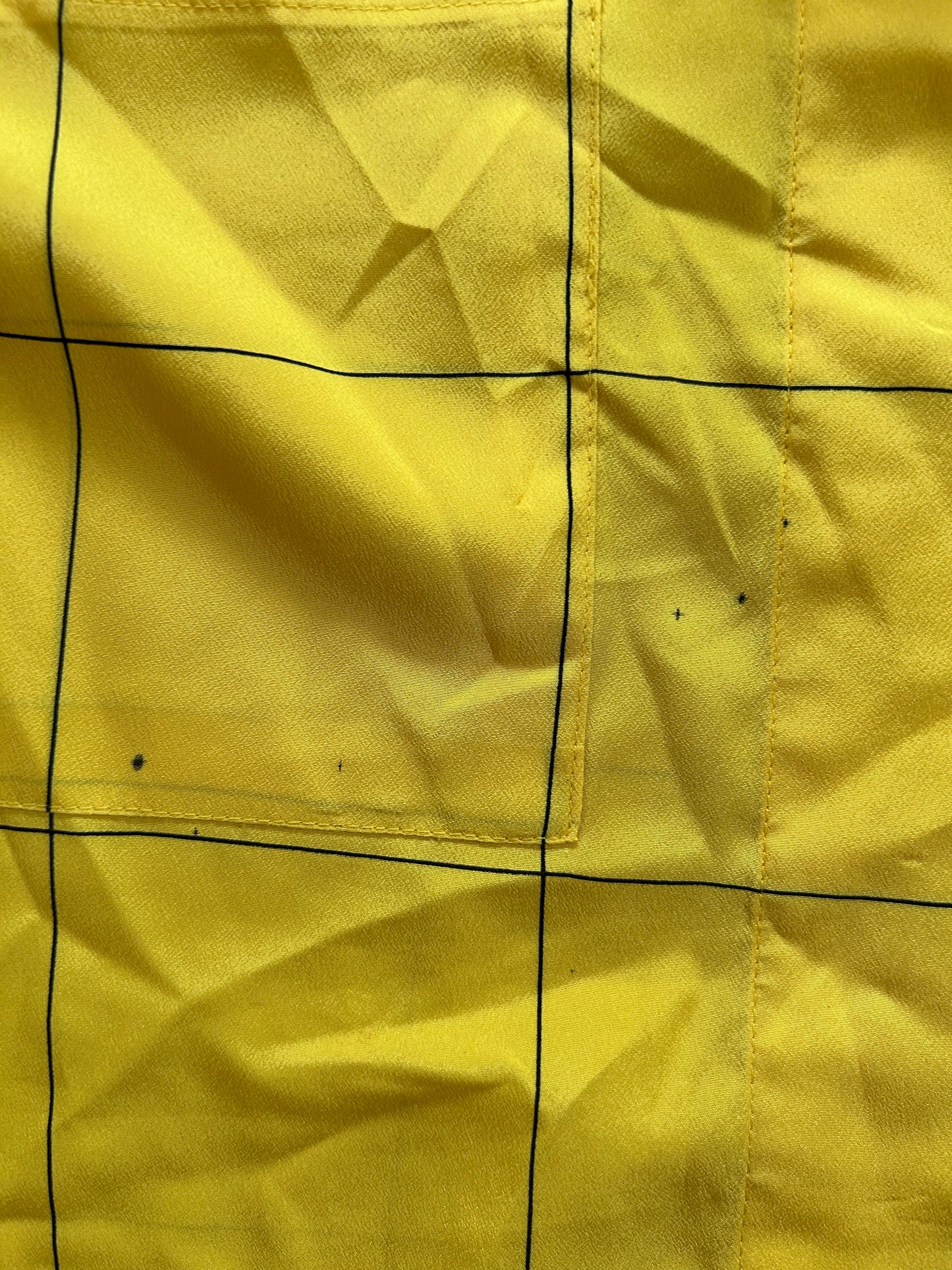 Yellow Plaid Button Up Blouse