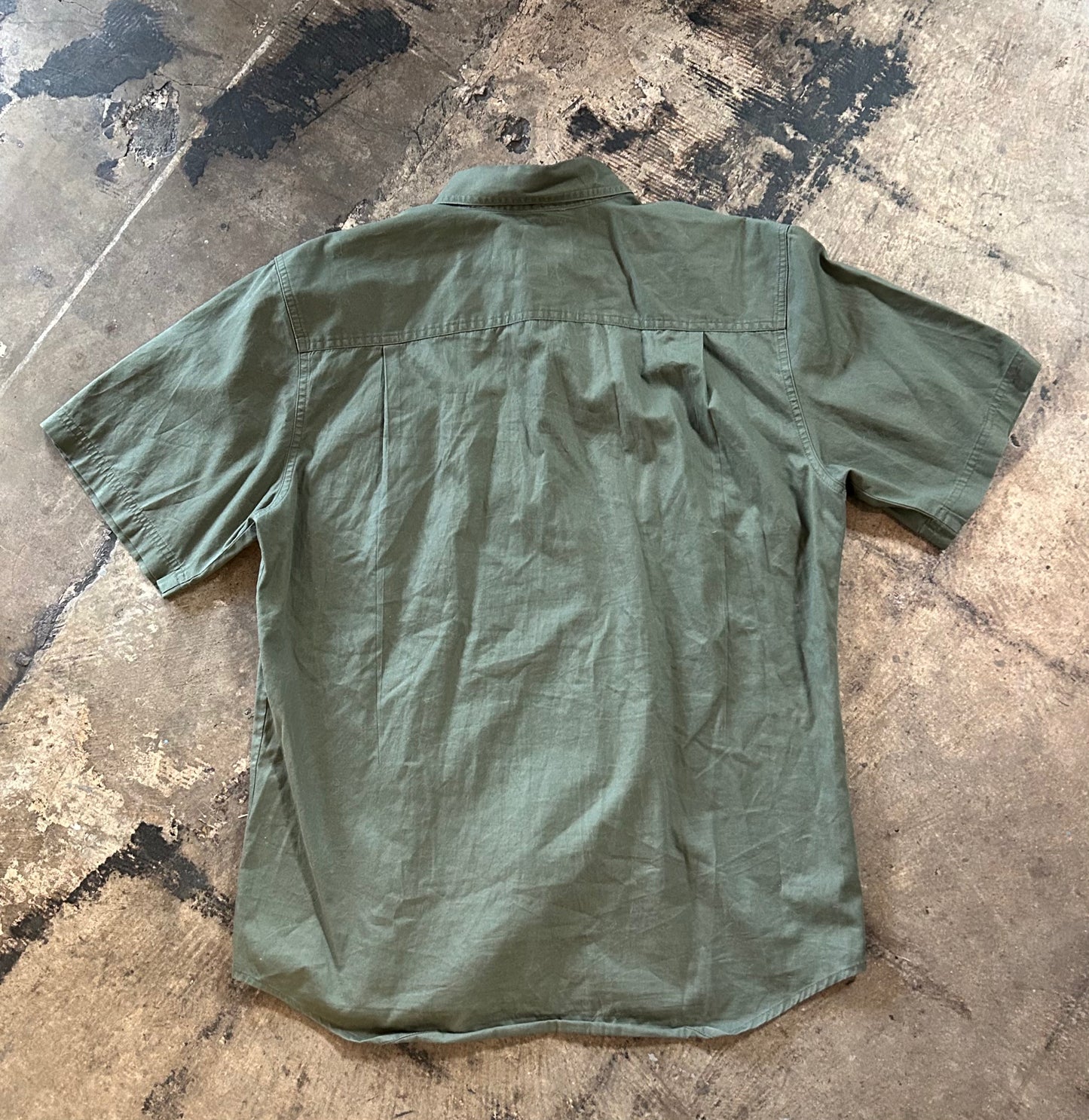 Olive Harley Utility Button Up Shirt
