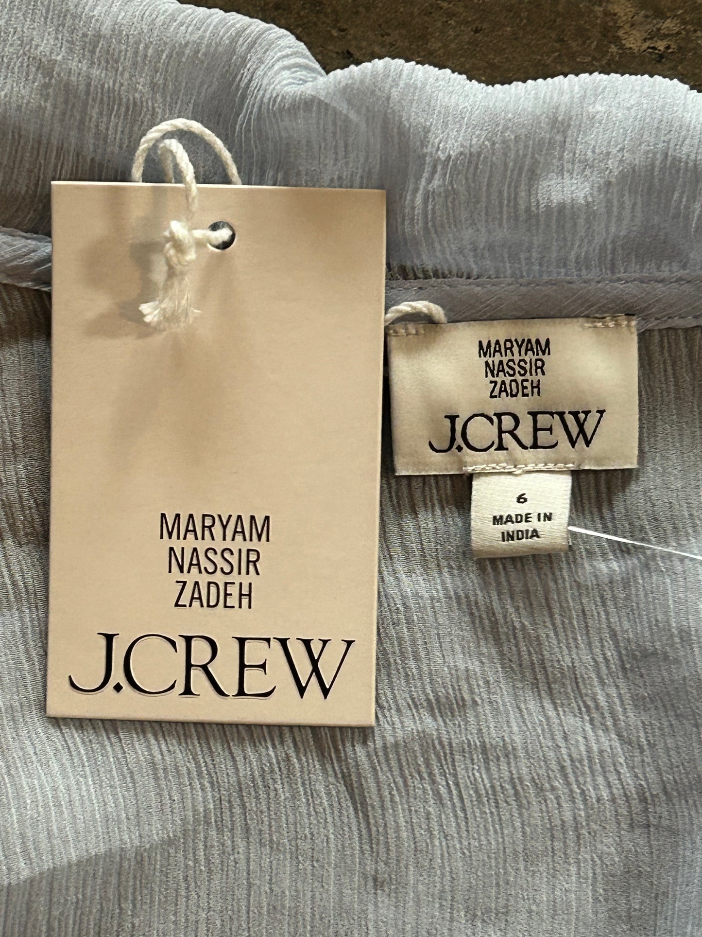 Baby Blue Tie Front J. Crew Blouse