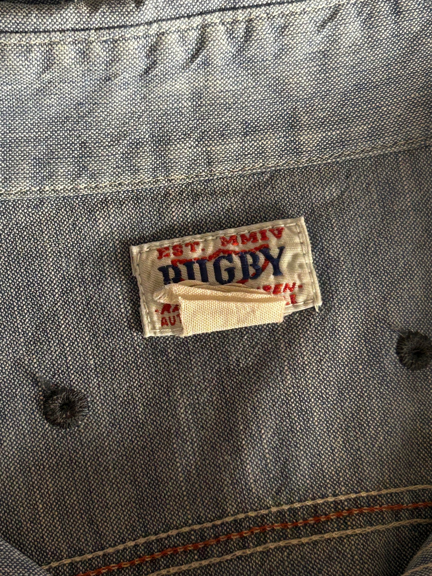 Chambray Ralph Lauren Rugby Button Up