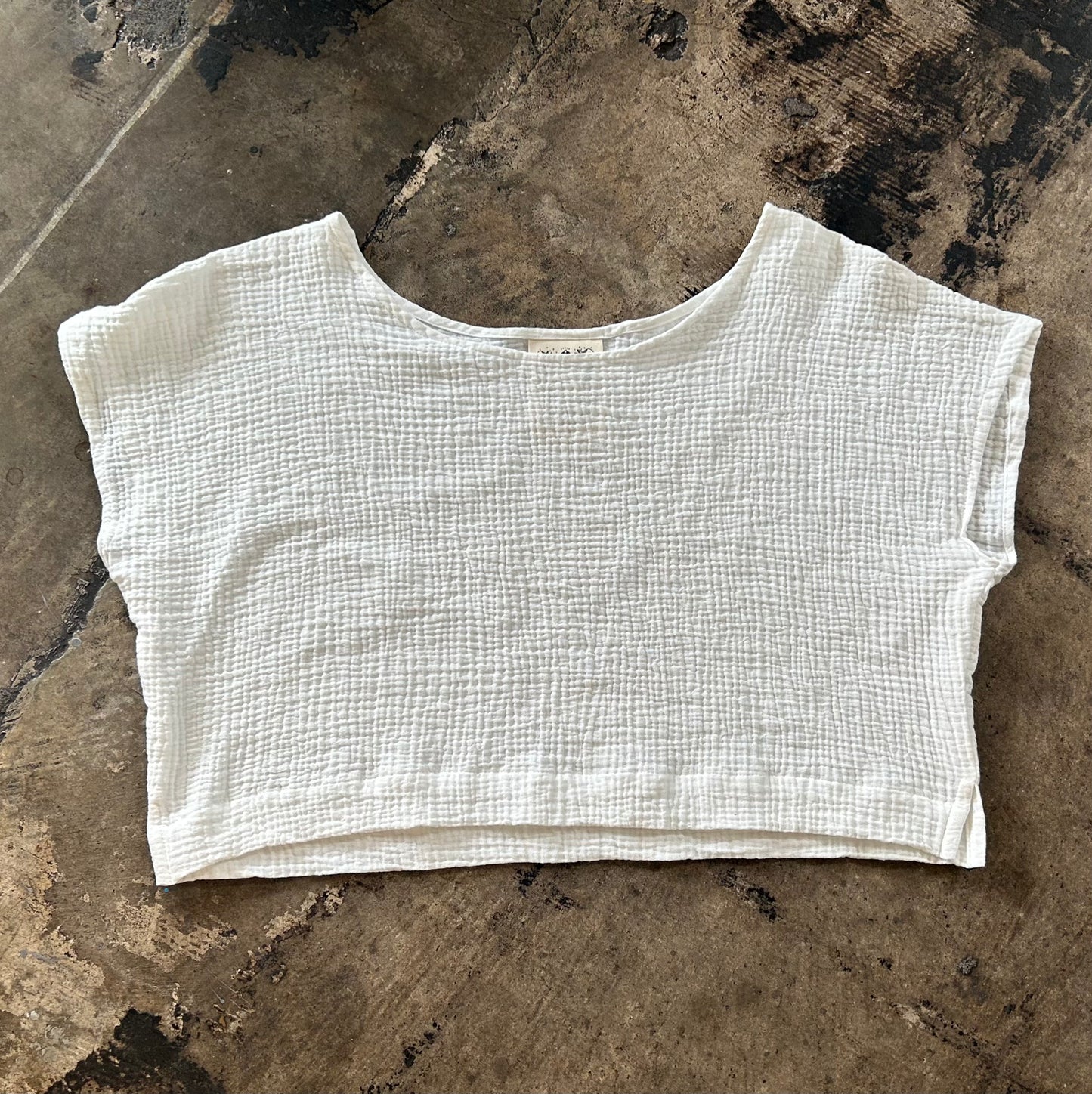 Miranda Bennett Studio White Linen Top