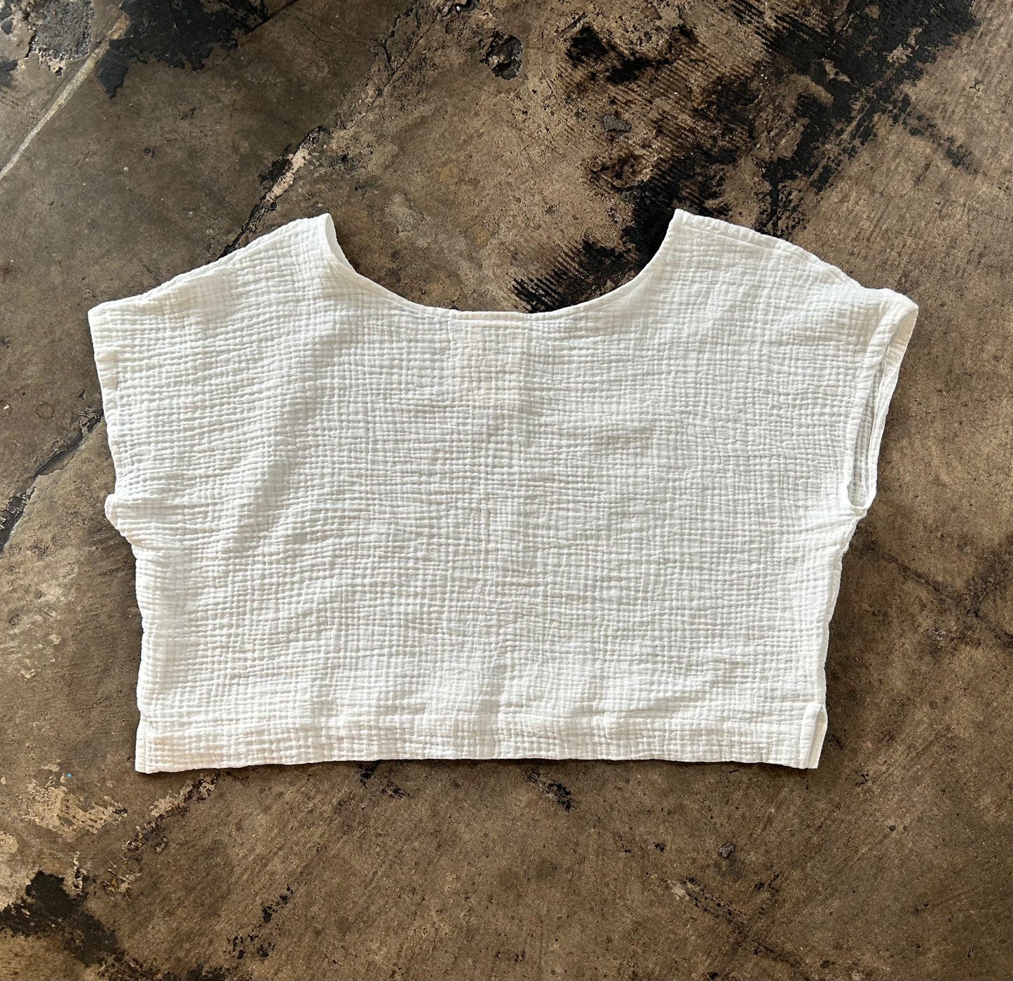 Miranda Bennett Studio White Linen Top