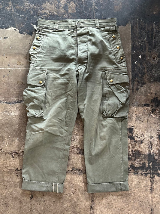 Olive French Military Pants