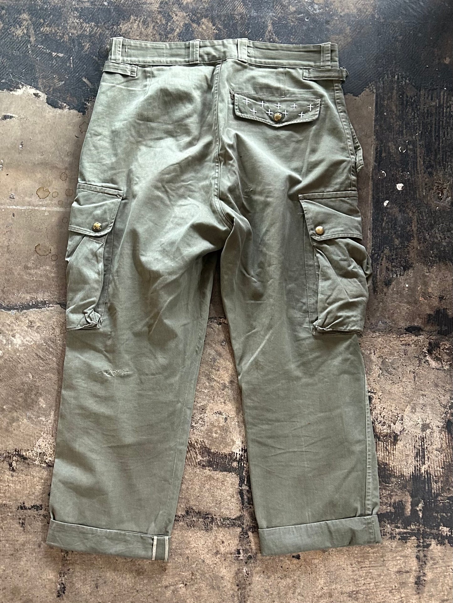 Olive French Military Pants