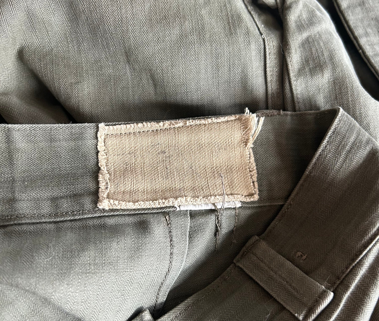 Olive French Military Pants
