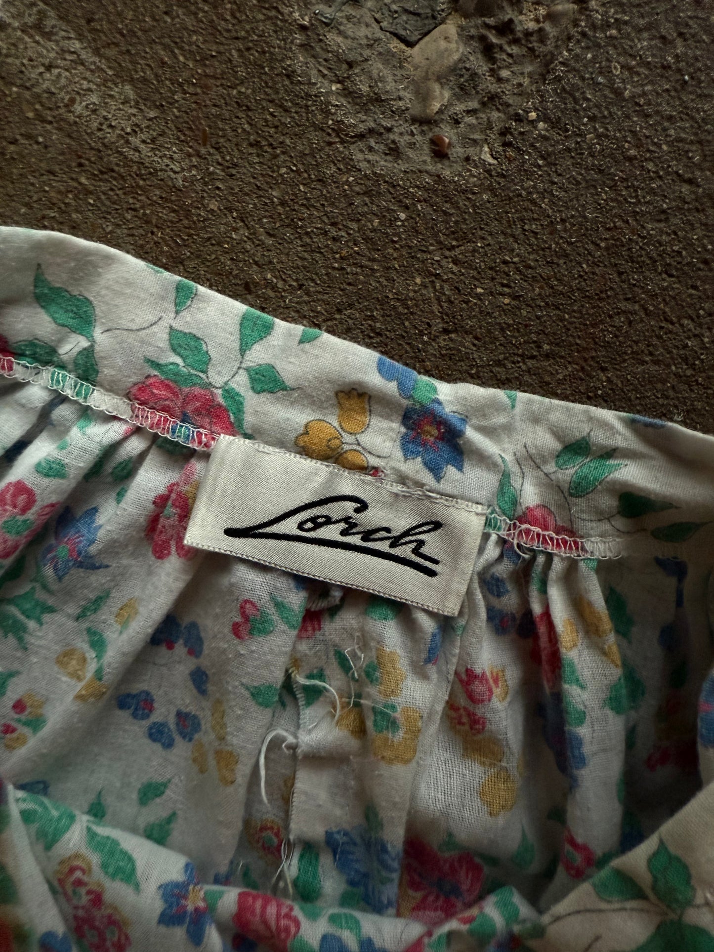 White Floral Lorch Midi Skirt