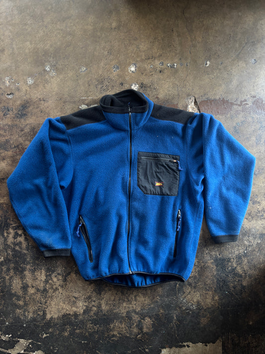 Blue REI Full Zip Fleece Jacket