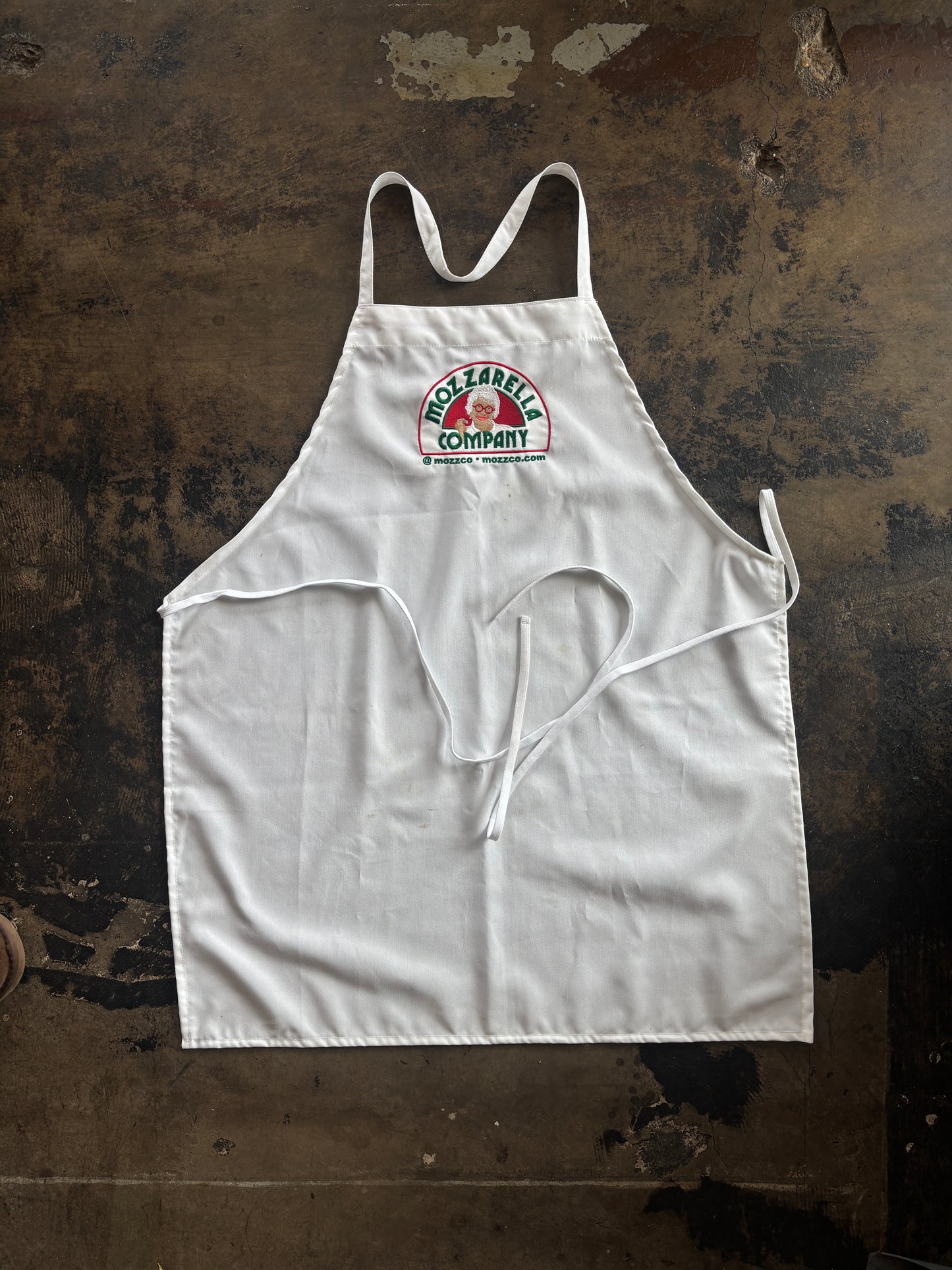 White Mozzarella Company Apron