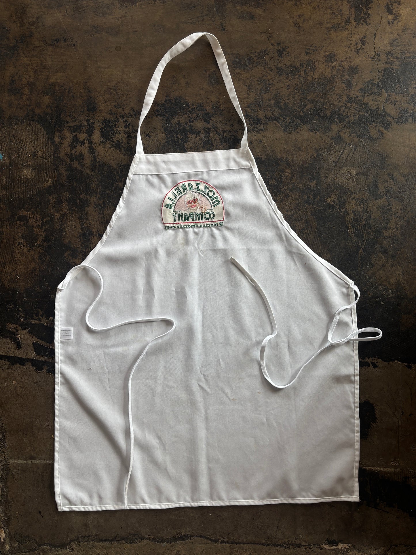 White Mozzarella Company Apron