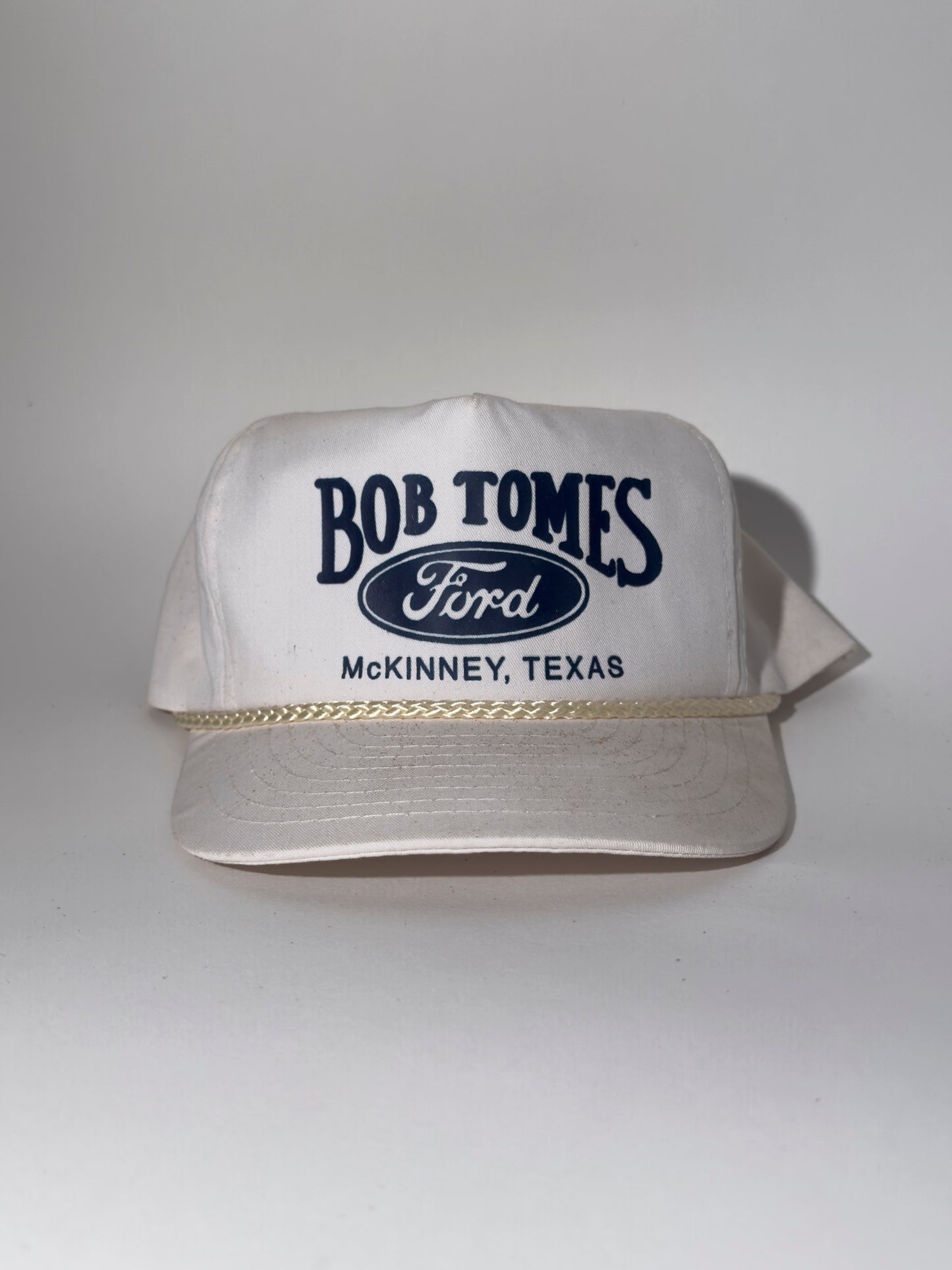 Bob Tomes Ford White Rope Brim Hat