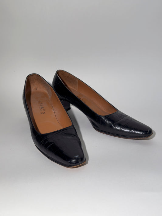 Black Croc Ralph Lauren