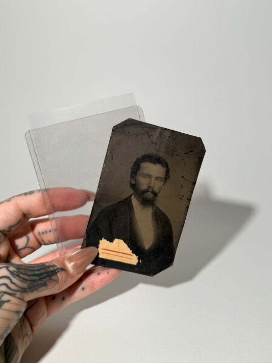 Man Tin Type Photo