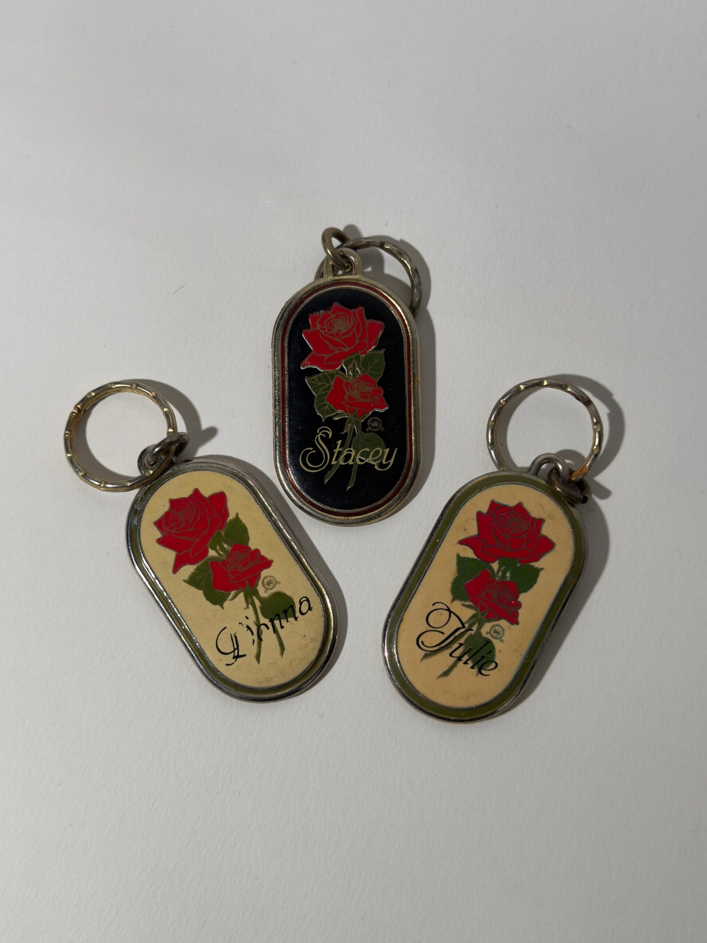 Rose Name Key Rings