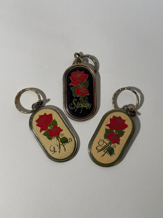 Rose Name Key Rings