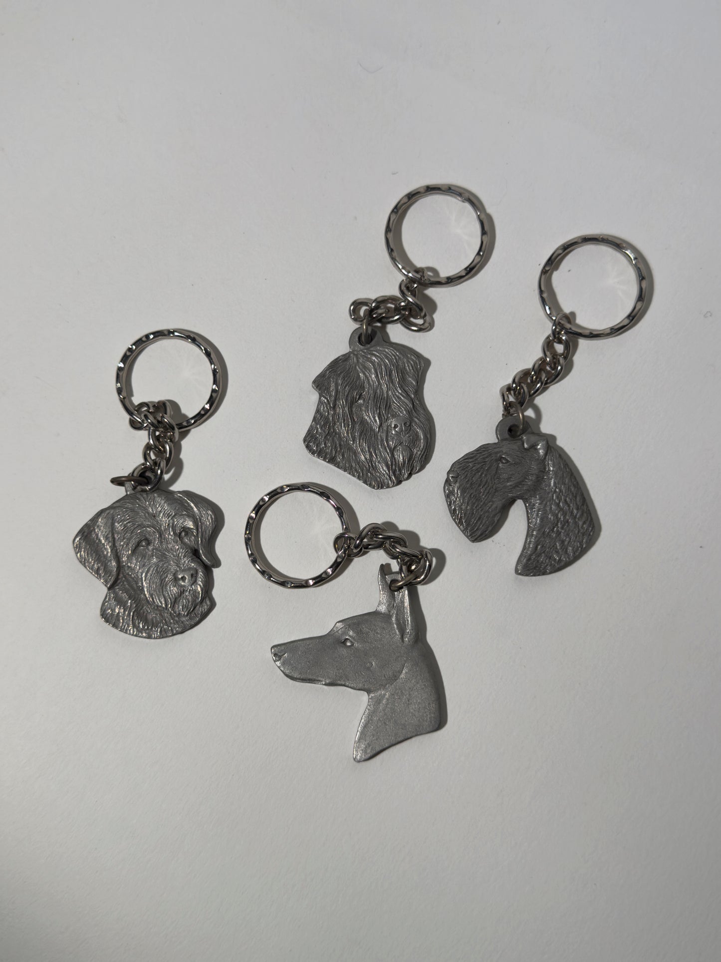 Pewter Dog Key Ring