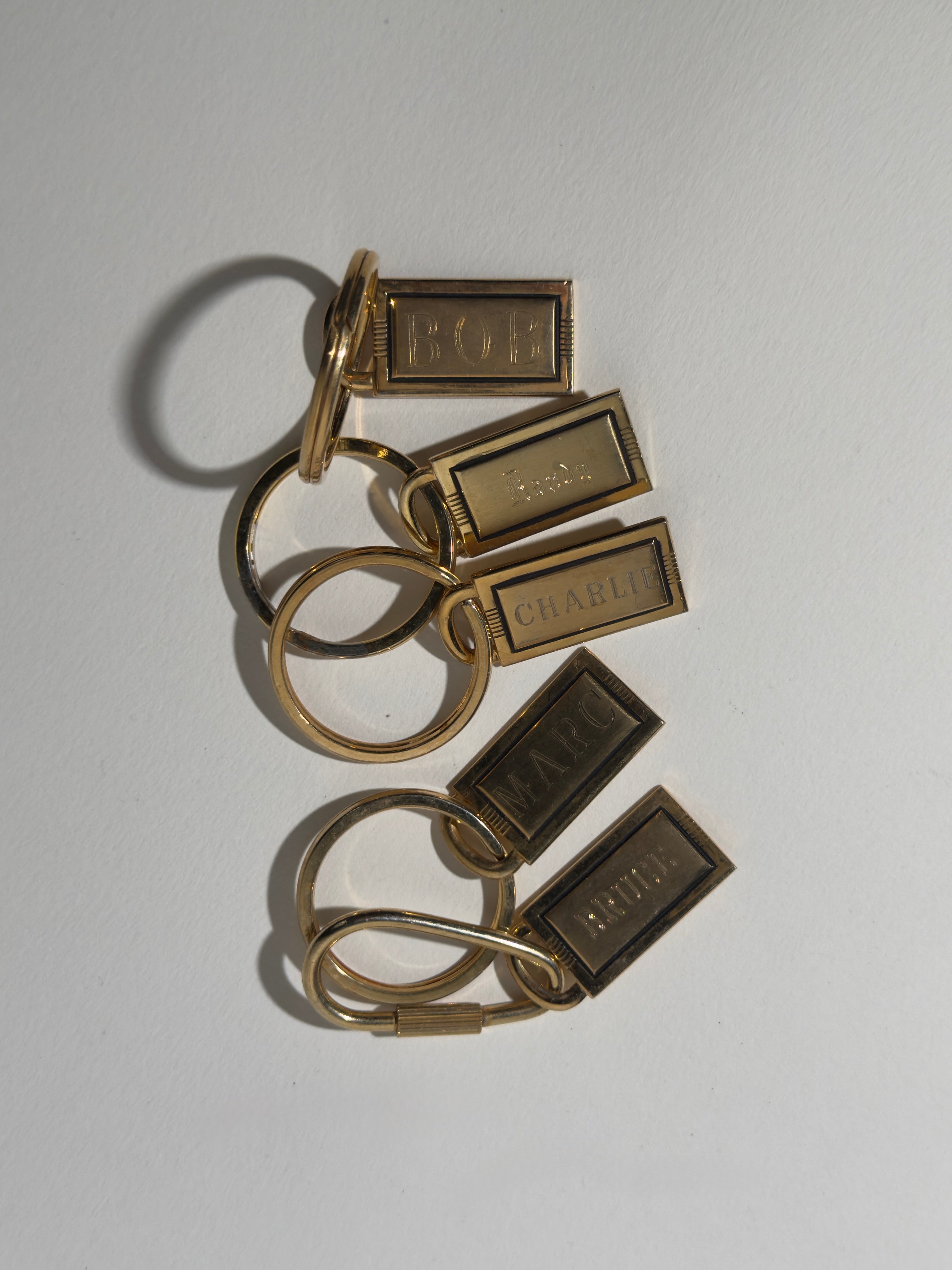 Brass Double Rectangle Key Ring – hēy konēko