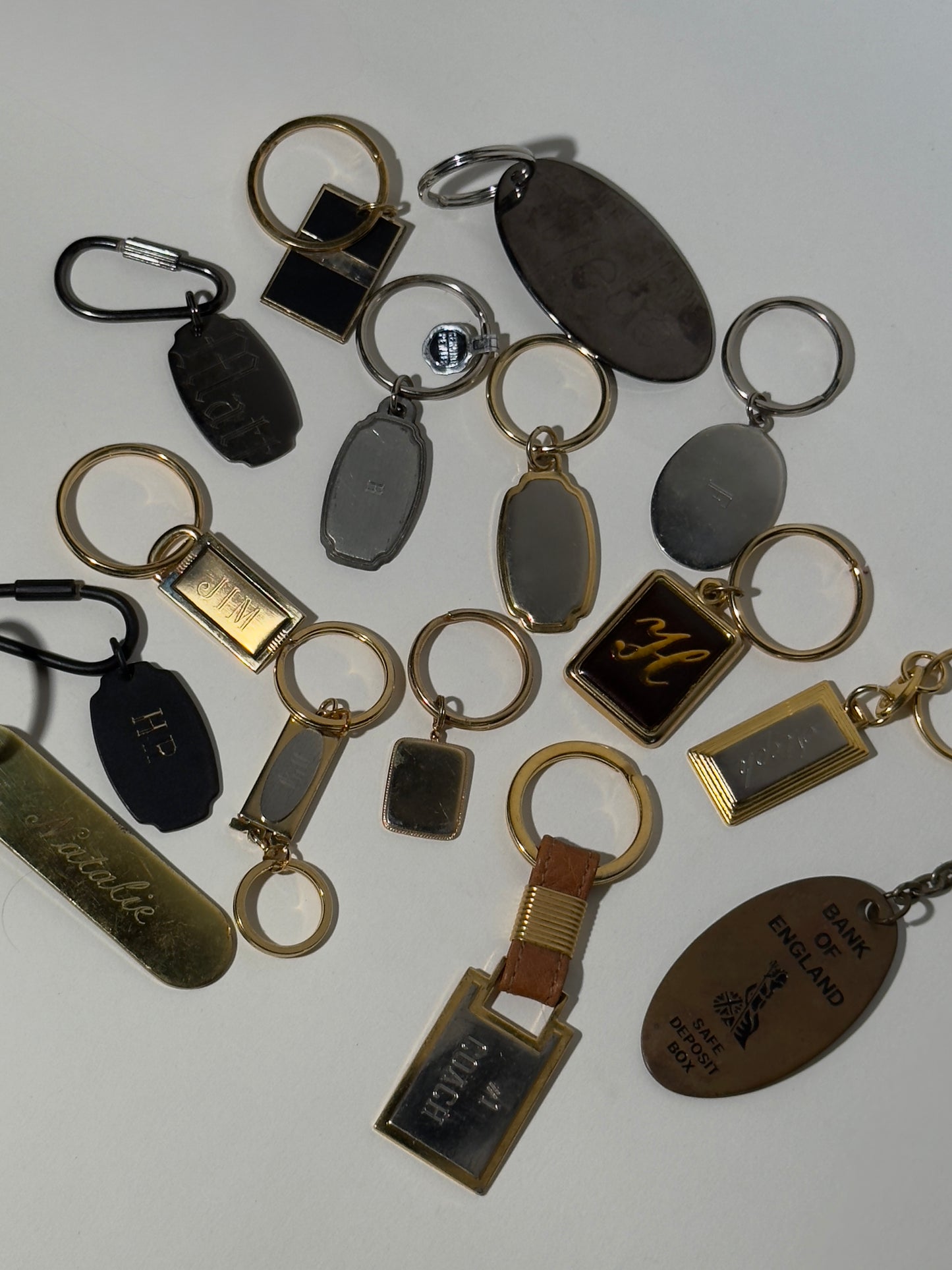 Assorted Brass Key Rings